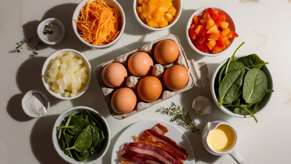 keto quiche ingredients